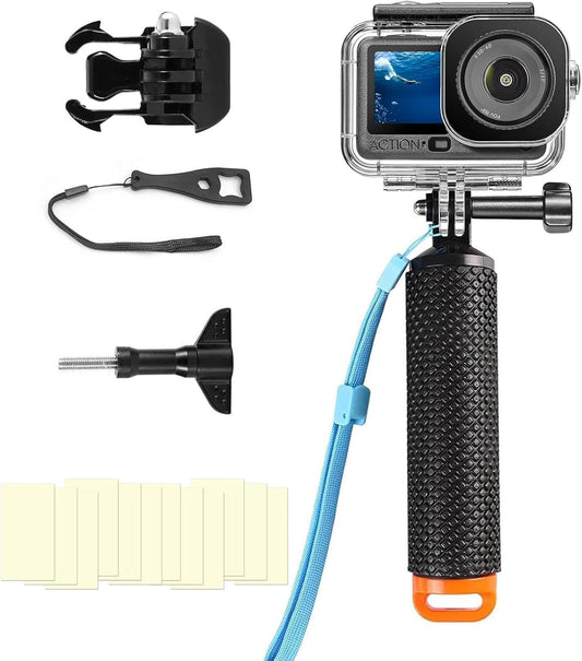 BO&DQQ 6 196FT/60M Underwater Waterproof Case Compatible with DJI Osmo Action Camera, Dive Diving Housing Cover Shell