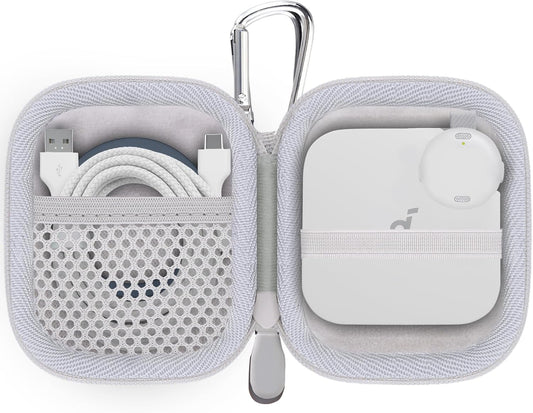 Baval for Anker Soundcore Work Portable AI Voice Recorder Hard Travel Case(White Case)