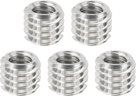 1/4" 3/8" 5 PATIKIL Female to Male Convert Screws Adapters, Pcs Tripod Thread Adapter Mount for Camera Monopod Video
