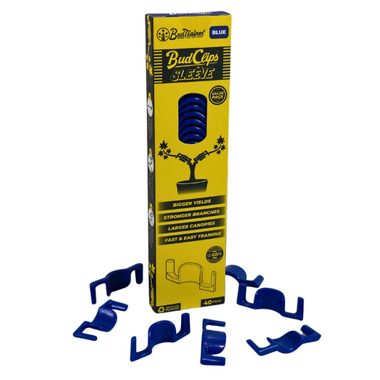 BudTrainer BudClips for Optimal Plant Growth | Universal Size LST Clips | Durable Plant Support Clips to Bend or Interlock Stems for Abundant Harvest | Gardening at Any Growth Stage (Blue, 40pk)