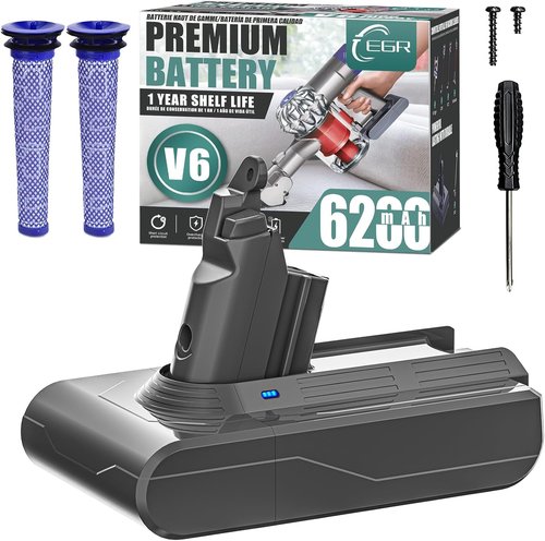 EGR Upgrade 21.6V V6 Battery Replacement - Compatible with Dyson V6 Animal & More | High Capacity