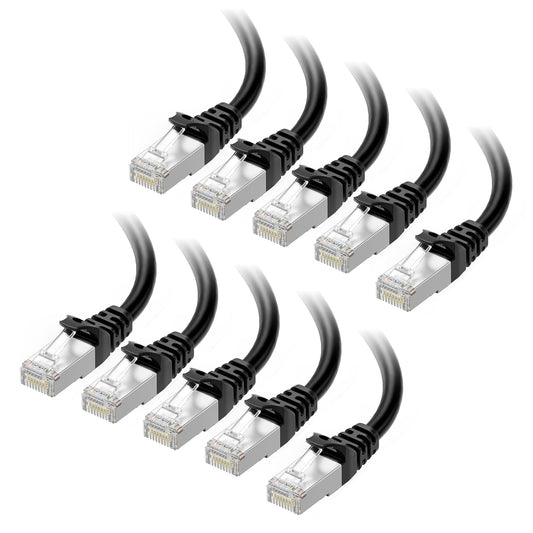 10Gbps 10-Pack 6A 7ft, 6A Cat6A Cable Matters Snagless Shielded Cat Ethernet Cable - Cat Cable, Cord, Ethernet Cord