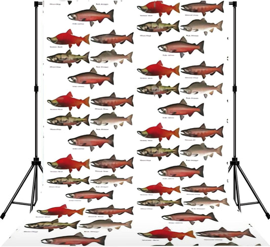 YQxwJL Salmon Print Studio Backdrop, Large Photo Backdrop for Professional Photography Studio and Events(No Stand)