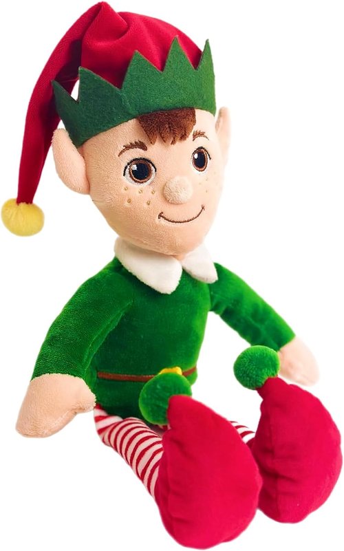 Deluxe Paws Christmas Elf Plush Toy - Soft, Festive Design | 34cm Perfect for Holiday Cheer