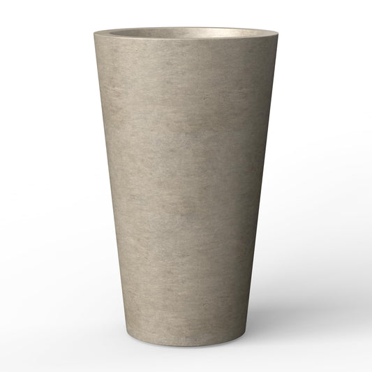 Kante Tall Concrete Planter, 19.7 Inch Height Large Flower Pot for Indoor Outdoor Plants, Suitable for Home, Patio, Garden, Porch, Weathered Concrete