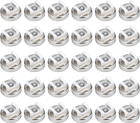 18lbs (16mm, Count, 30) Magnetic Cable Zip Tie Base, Heavy Duty Vertical Tension, Multipurpose Wire Clips Management