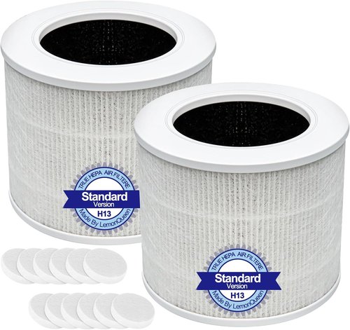 LEVOIT Core Mini Replacement Filter - 3-in-1 H13 HEPA & Activated Carbon | 2-Pack for Core Mini Air Purifier