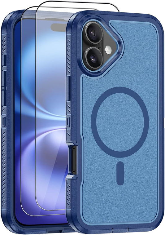 Aimoll-88 16 2X 16 2 for iPhone Case, [Compatible with MagSafe] with Screen Protector Heavy Duty Drop Protection, Full