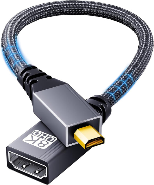 BMKZAYR 8K 8K@60HZ 4K@240Hz 48Gbps, 5, 4, Micro HDMI to HDMI Adapter, Micro HDMI Male to Female Adapter, Compatible