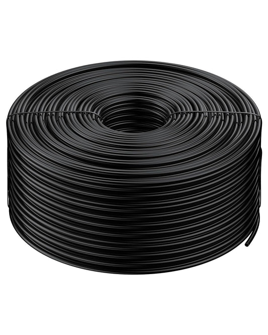 Pawfly 500 ft. 1/4" Drip Irrigation Tubing, Black Distribution Tubing for Drip Irrigation System, Polyethylene Drip Line, Drip Irrigation Hose Tube for Quick-Connect Drip Irrigation Emitters