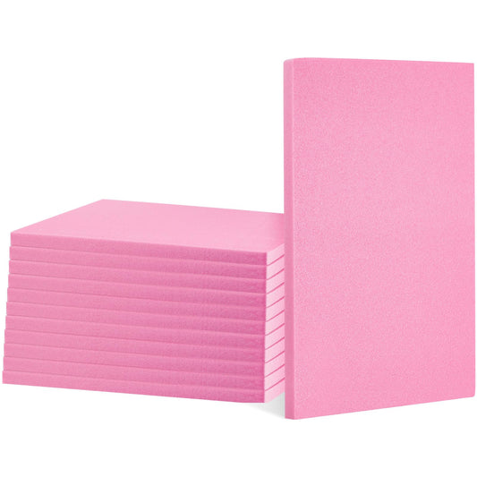 Frienda 12 Pcs Foam Board Bulk 12" x 7.5" x 1/2" Xps Foam Sheet Panel for DIY Crafts Sculpture Modeling Floral Arrangements School Home Office Art(Pink)