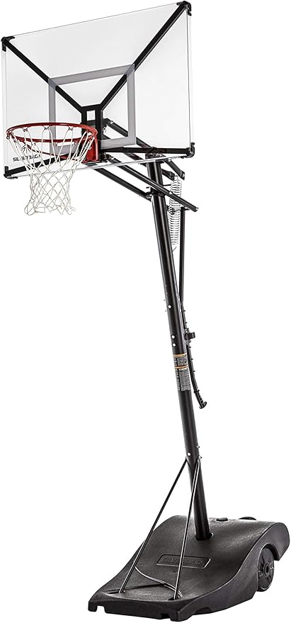 Silverback NXT Portable Adjustable 10ft Outdoor Basketball Hoop - 50" and 54" Basketball Goal Backboard Available - Assembles in 90 Minutes