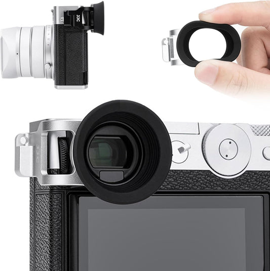 100RF GFX100RF 100 Extended GFX Eyecup Eyepiece, Round Soft Silicon Viewfinder Eye Cup Eyeshade Cover Protector