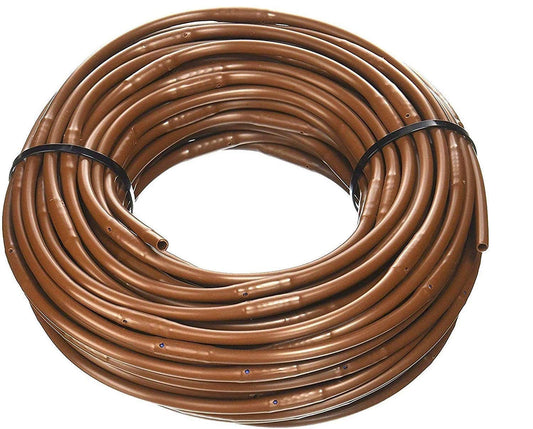 One Stop Outdoor USA Made - 1/4-Inch x Irrigation/Hydroponics Dripline with 6-Inch Emitter Spacing (Brown) (500' Foot Roll)