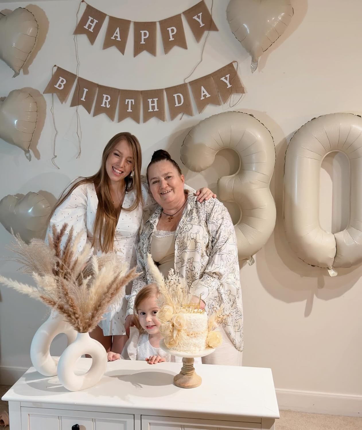 Regine Switzerland Cream Number Balloon - 40 Inch Birthday Decoration for All Ages | Perfect for Parties