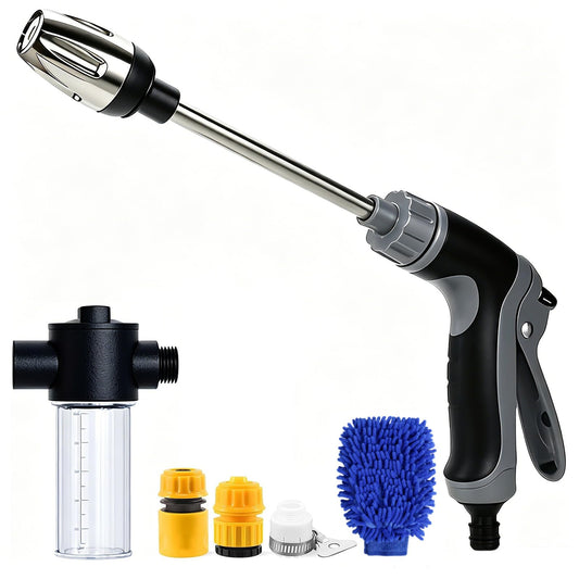 Aquoxis Pressure Washer, High Pressure Power Washer with Adjustable Nozzle, Universal Garden Hose Connection, Multi Spray Modes for Car Patio Outdoor Cleaning (A)