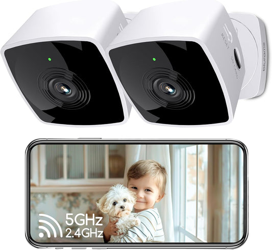 blurams 5G&2.4G, 2K 2-Way Cameras for Home Security Security Camera Indoor, Pet Camera with Phone App, Indoor Camera