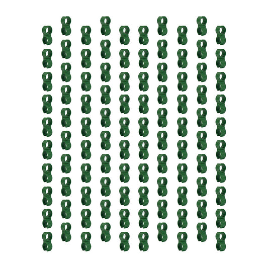 100X Plant Trellis Cane Connector, Climbing Rattan Stent Accessories Plant Connector Stake Clip for Garden Orchard Tomato Cage 11mm (7/16 inch)