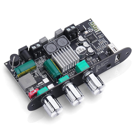 ZK-1001U 5.3 100W 9-24V Amp Bluetooth Mono Amplifier Board with TWS, Mini Audio Amps with Boost for Home Outdoor DIY