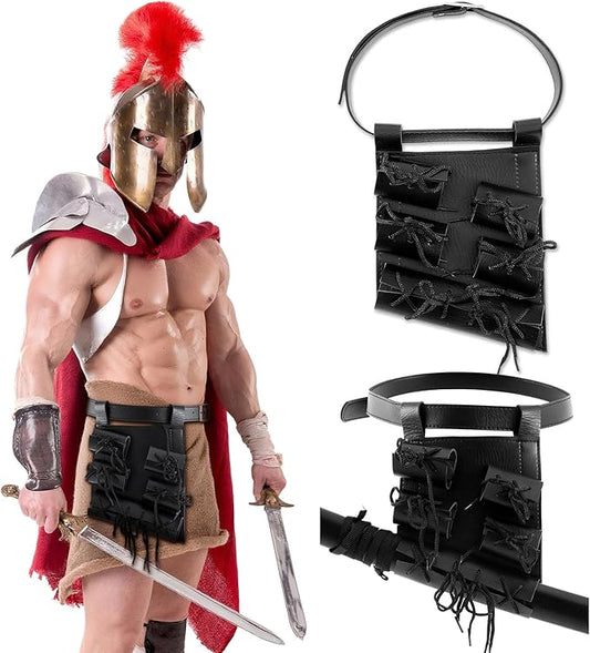 Patelai Sword Bag Adjustable Carry Case Katana Leather Strap Belt Holster for Cosplay Anime Costume