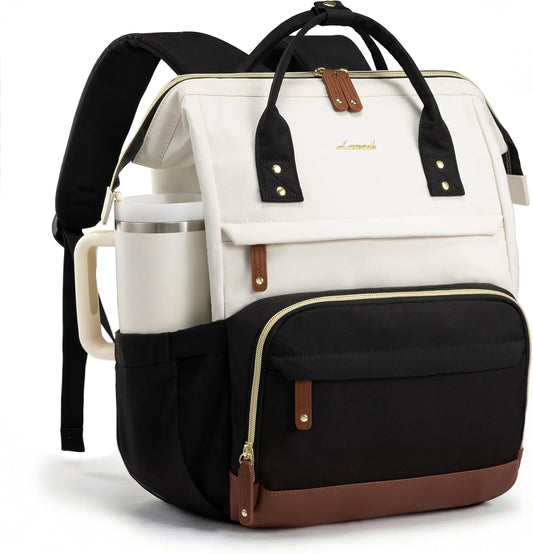 Backpack 15.6 Inch Backpacks Daypack LOVEVOOK Laptop for Women, Work Business Purse With Large Capacity, Waterproof