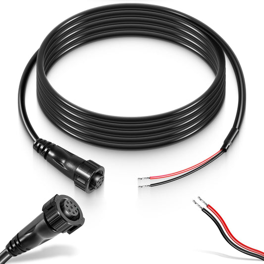 yourour 720085-1 6 PC12 8-Pin Humminbird Power Cable Feet, Power Cord Compatible with Solix and Onix Series All Models