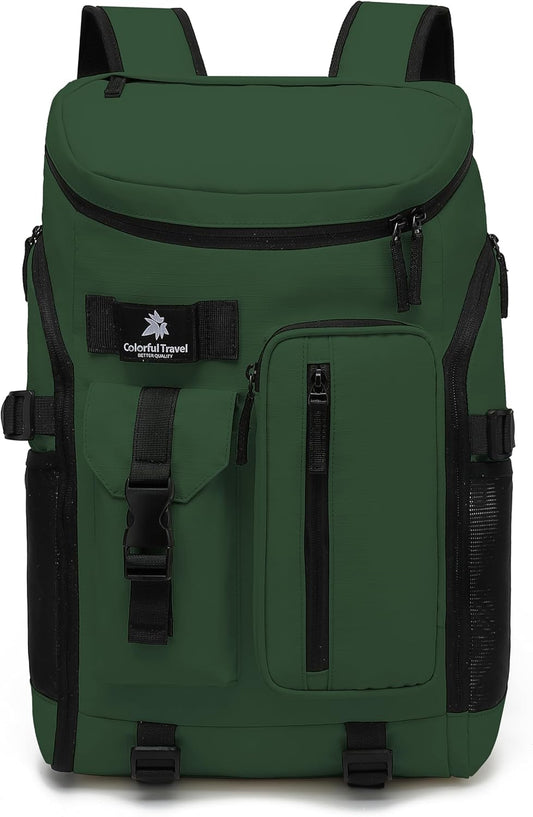 Backpack 4-Way Kalesi Gym Duffle Tennis Bag Waterproof with Shoes Compartment for travel Sport Hiking laptop (Forest