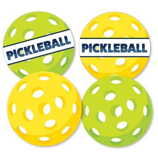 Big Dot of Happiness Let’s Rally - Pickleball - Decorations DIY Birthday or Retirement Party Essentials - Set of 20