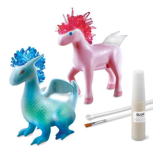Discovery™ Dragon & Unicorn Crystal Grow Kit, DIY STEM Activity Set, Educational Arts & Crafts for Kids, Children's Chemistry & Science Learning Toy, Fun & Safe Science Project Gift Ages 8+