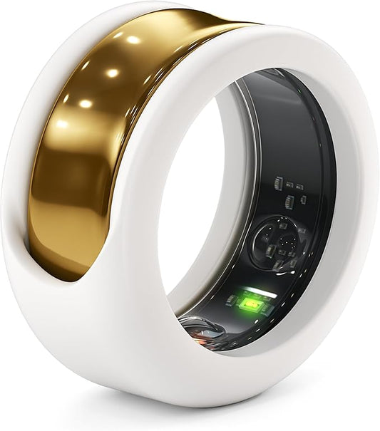 Rinfit Smart Ring Protector - Silicone Ring Enhancer - StyleFit Design Patent - White, Size 9