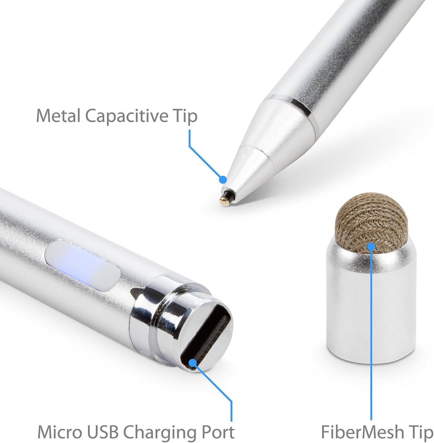 BoxWave TIMMKOO Q3E MP3 (2-Pack), Stylus Pen Compatible with Player - AccuPoint Active Stylus Electronic Stylus