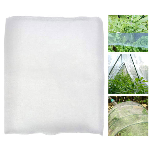 10x15Ft Garden Netting, Fine Mesh Insect Netting for Plant Protection, Mosquito Bug Bird Barrier Mesh Cover for Vegetables Fruits Flowers Raised Beds