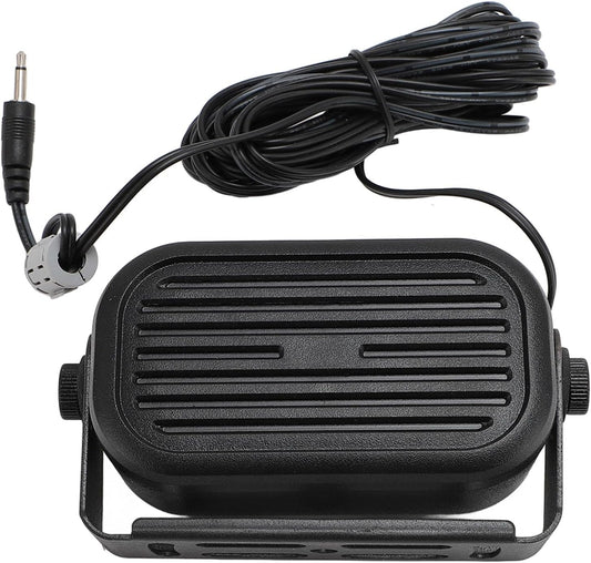 Yoidesu 35L 3.5mm 14.76ft SP External Speaker, Mobile Radio Car Truck Vehicle Speaker with Cable, Mini External Speaker