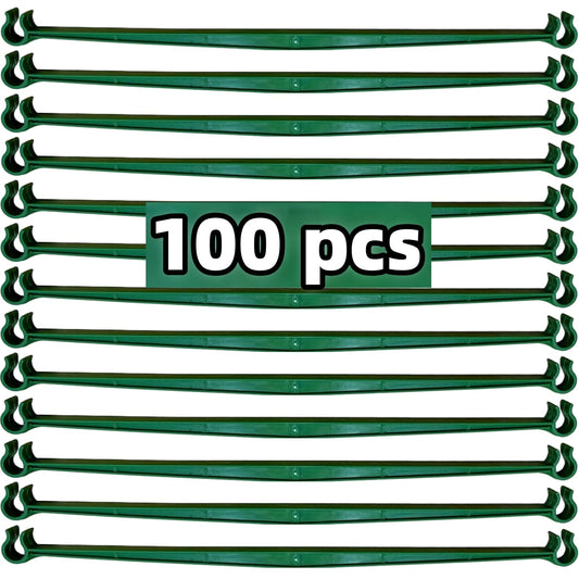100Pcs Stake Arms for Tomato Cage, 11.8 inch Tomato Stake Connectors, Expandable Support Trellis Connectors for 11mm Stakes for Garden Climbing Plants Vegetables