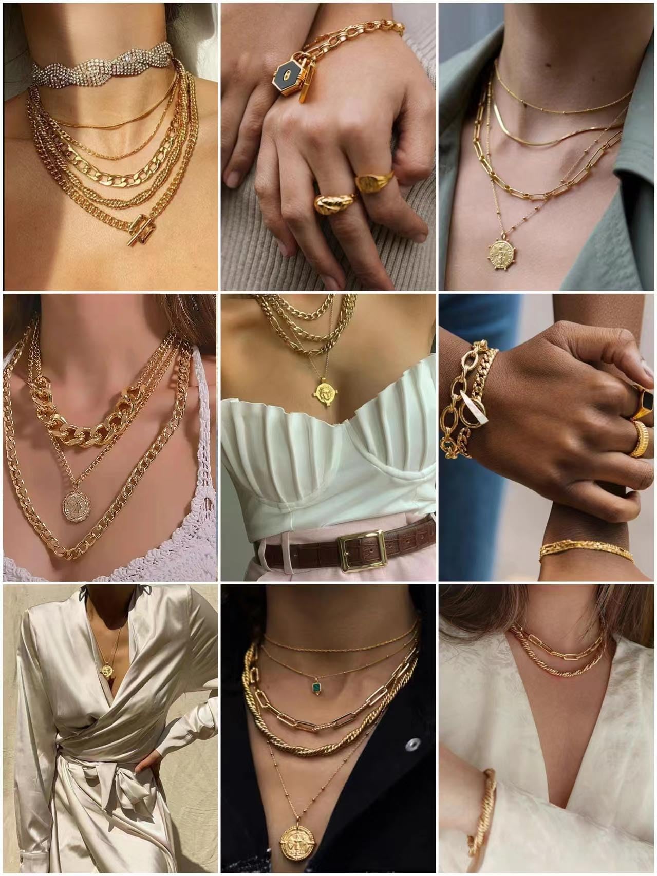 925 Silver Double Lobster Magnetic Necklace Clasps,Magnetic Jewelry Clasps for Necklaces Extender Bracelet Clasps and Closures (4golden+4silvery)