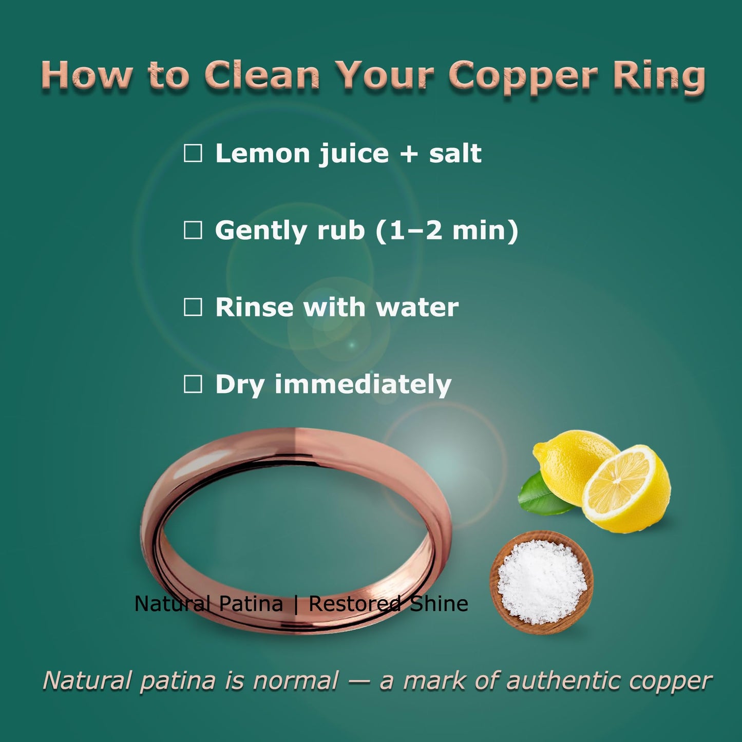 IVY & BAUBLE Pure Uncoated 3mm Copper Ring for Men & Women – Raw Authentic Solid Copper Band – Crafted in USA – Lab-Tested & Wellness Jewelry, Sizes 7