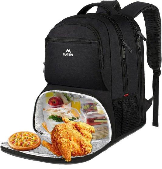 Backpack 17 Inch Backpack Pack Backpacks MATEIN Lunch for Men, Insulated Cooler with Lunch Compartment, Water Resistant