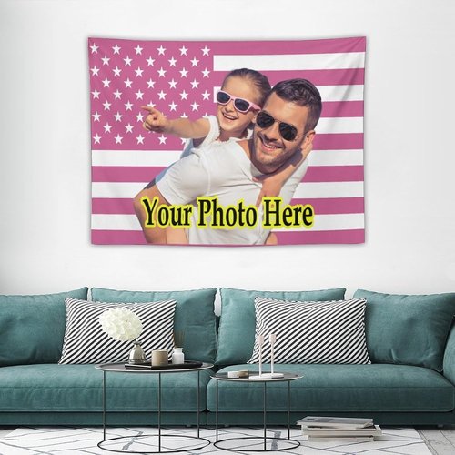 KAMXPOE Custom Tapestry - Personalized The Weeknd Wall Art | 40x30 Inch Decorative Flag