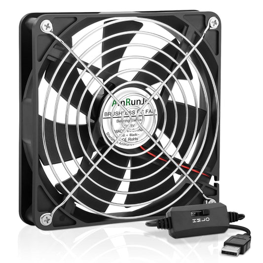 140mm 25mm 3 5v x USB Computer Fan with Speed Degree PC Cooling Fan for DVR Receiver PlayStation Xbox AV Cabinet