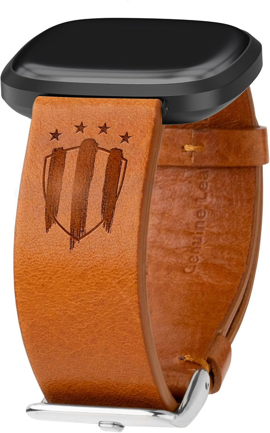 3 1 Affinity Bands C.F. Monterey Premium Leather Watch Band Compatible with Fitbit Versa & Sense