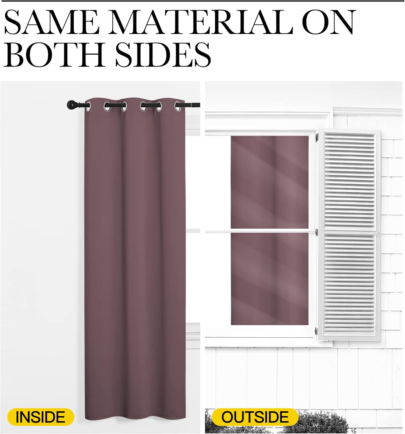 NICETOWN Room Darkening Curtains - Thermal Insulated Grommet Drapes | Set of 2, 42" x 68" for Kitchen & Bedroom