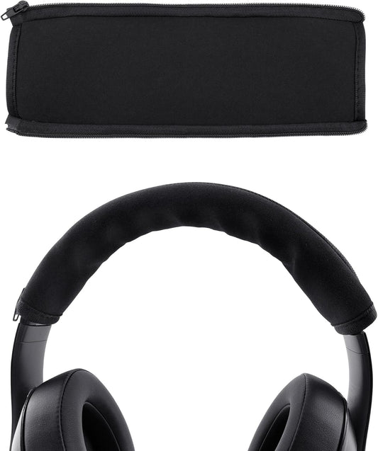 BlingKingdom Zippered Headband Cover for Headphones - Black