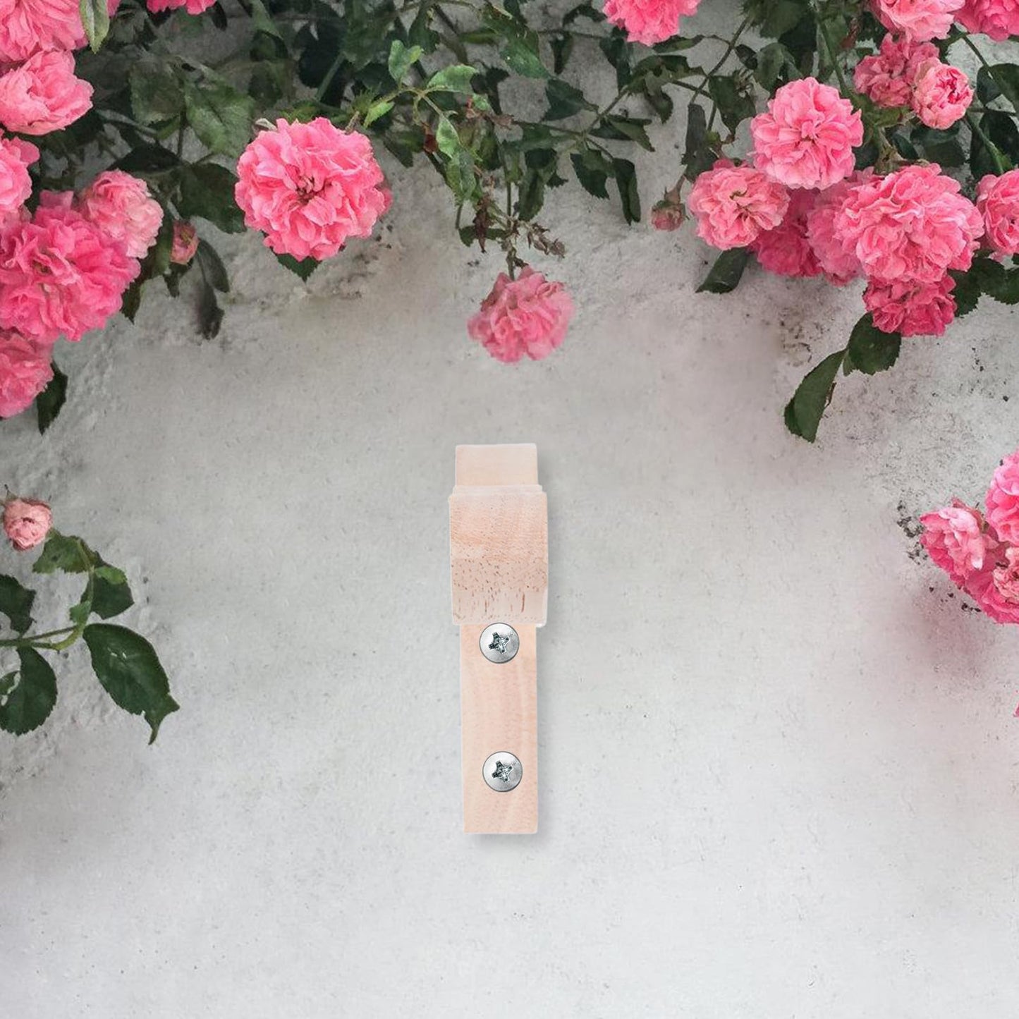 GANAZONO 2pcs Wooden Wall Hooks for Plants and Flower Pots, Wall Mounted Hanging Brackets for Indoor Outdoor Garden Balcony, Plant Hangers with Lantern and Wind Chime Support