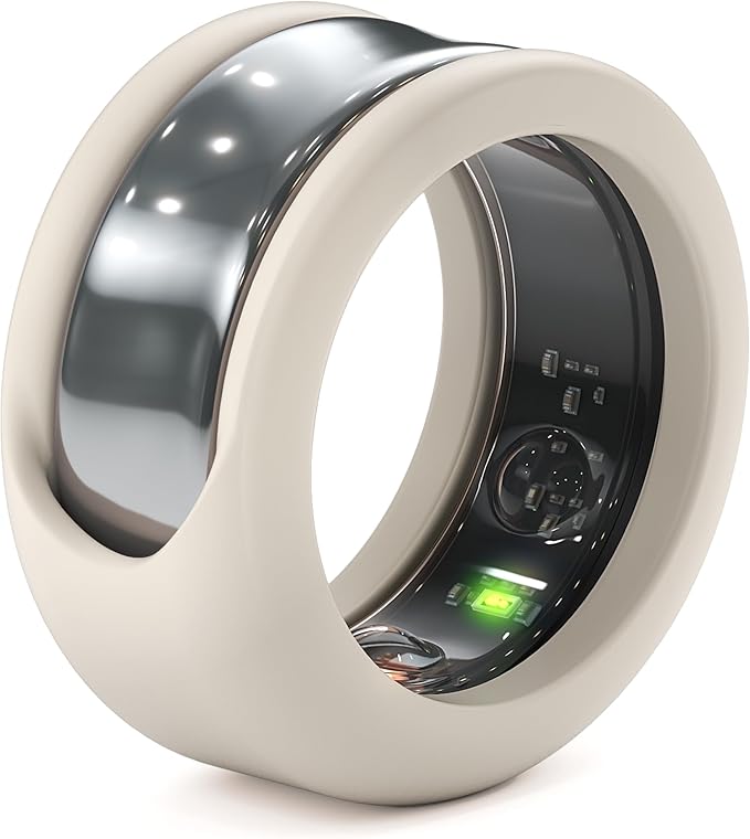Rinfit Smart Ring Protector - Silicone Ring Enhancer for Active Lifestyle and Gym - StyleFit U.S. Design Patent - Stone, Size 13