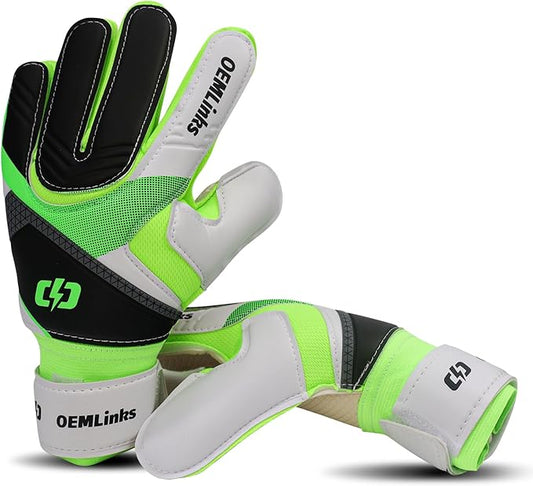 Youth&Adult Goalie Goalkeeper Gloves with Finger Protection Breathable Soccer Gloves with Strong Grips，6 Colors，Sizes 7-10
