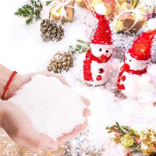Morofme Christmas Fake Snow - Realistic Lifelike Artificial Snow Powder for Holiday Displays | 10.58 Ounces