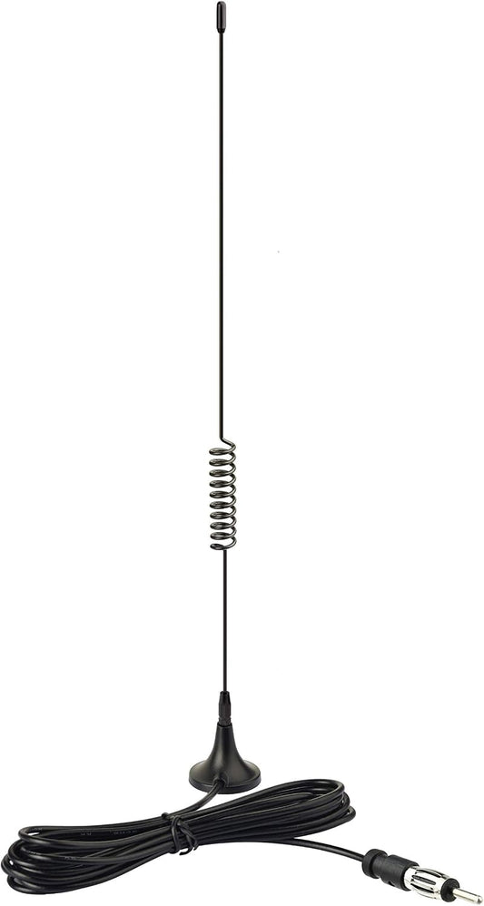 BINGFU Universal Car Stereo FM AM Radio Antenna Magnetic Base Aerial for Vehicle Truck SUV Truck RV Marine Boat Car