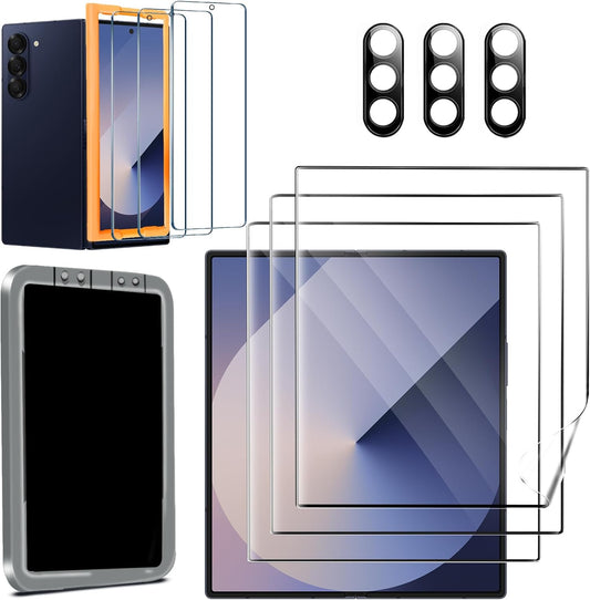 3 Pack 6 3 Pack 3 Ferilinso Screen Protector for Samsung Galaxy Z Fold [Phone Case Friendly], Inside Anti-Spy Film