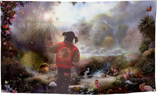 Rapper Flag | Chief in The Garden of Eden Decorative Tapestry - Durable 3x5 Feet for Indoor & Outdoor Use