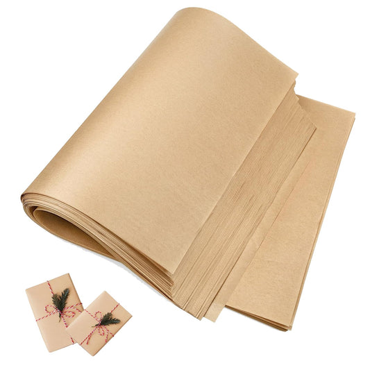 18”x 24”Kraft Paper Sheets Bulk Brown Paper Large Craft Paper for Arts, Drawing, DIY Projects, Brown Wrapping for Gift Shipping Packaging 200 Sheets